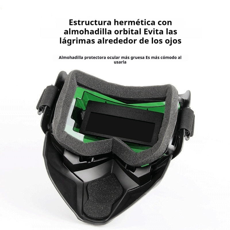 😎 Casco de soldadura totalmente automático con máscara protectora y ajuste de luz principal para soldadores