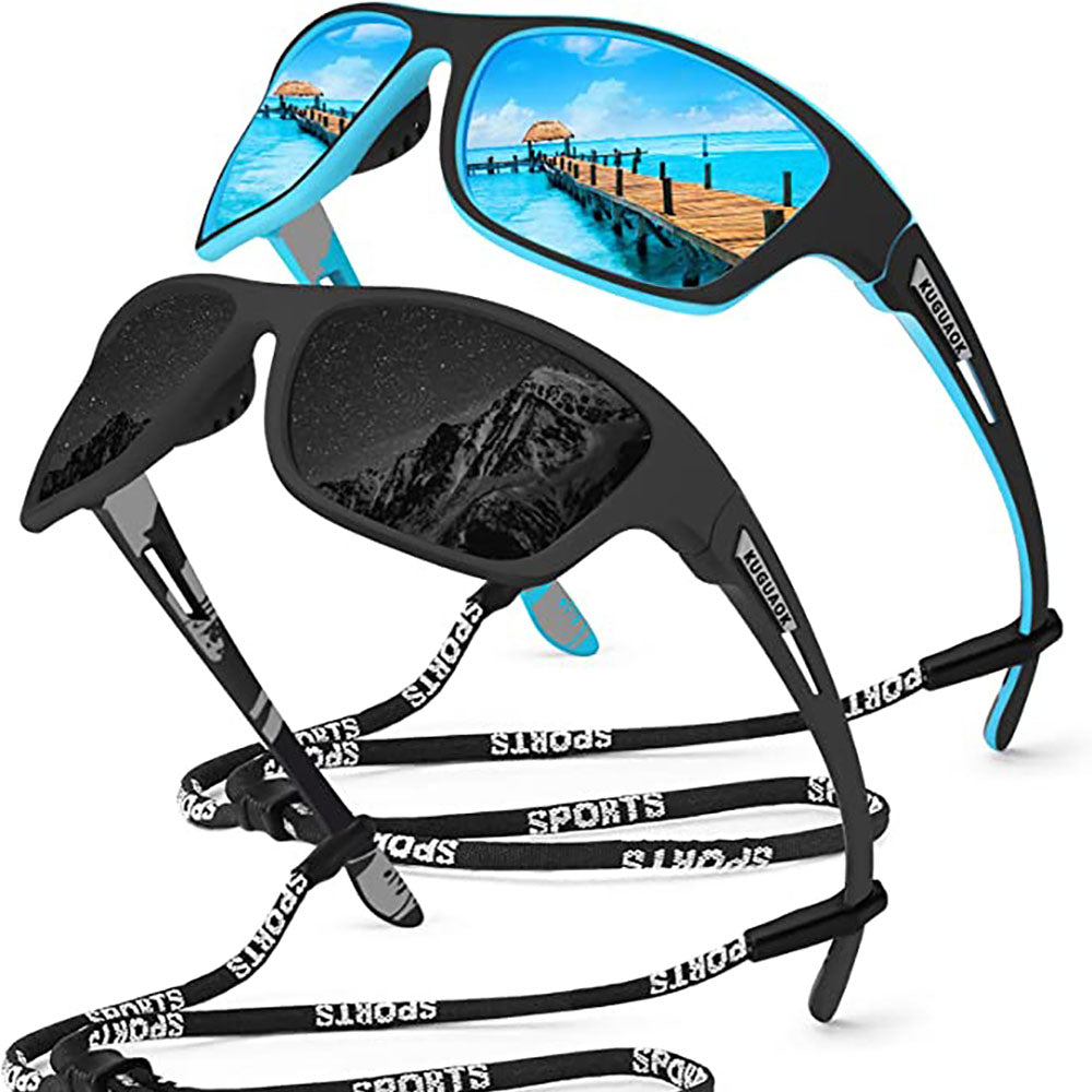 🚵♂️😎 【50% reducere 🔥】🕶⚡ Ochelari de soare sport polarizați pentru bărbați cu lentilă oglindă reală, moderni și rezistenți la praf, perfecți pentru ciclism în aer liber