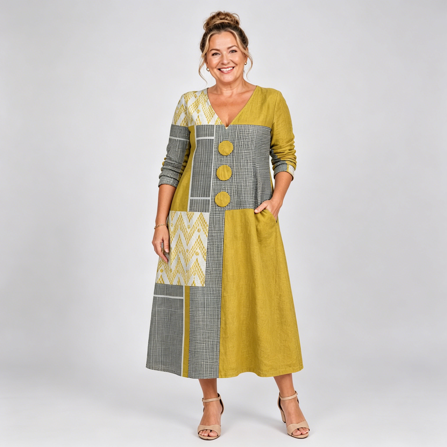 【M-4XL】Isla - Elegante vestido de lino