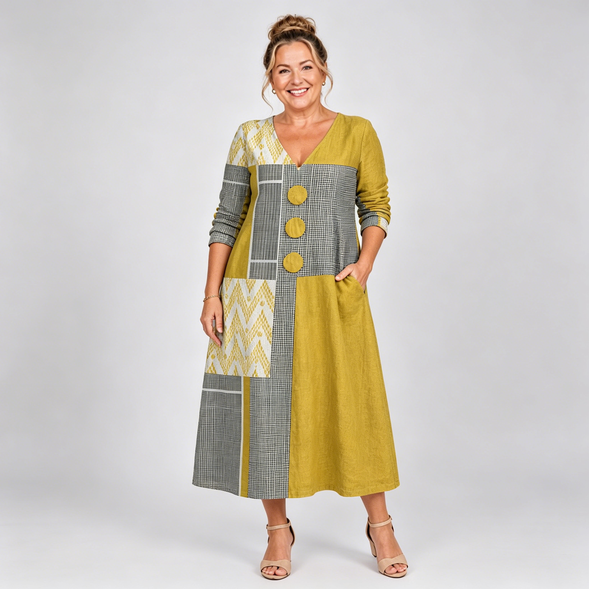 【M-4XL】Isla - Elegante vestido de lino