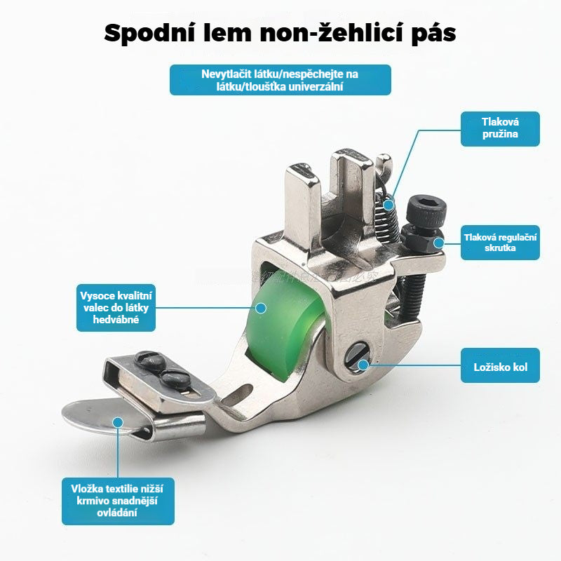 👩🏭🛞🧵🔥Odolné celoocelové přítlačné patky, speciálně navržené pro počítačové ploché šicí stroje, s tepelně odolnými zaoblenými hranami pro vysokou účinnost a úsporu práce.