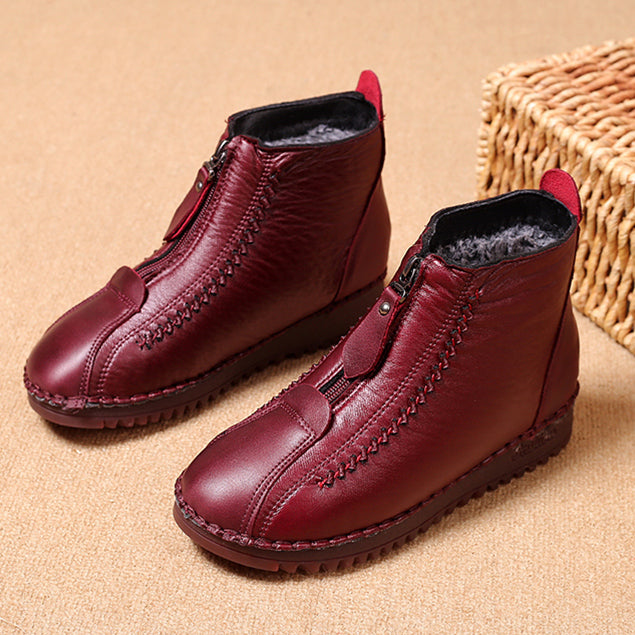 🔥【Oferta por tiempo limitado】🔥【Tallas 35-42】Botas de mujer para otoño/invierno, suela suave con cremallera, elegantes y cómodas