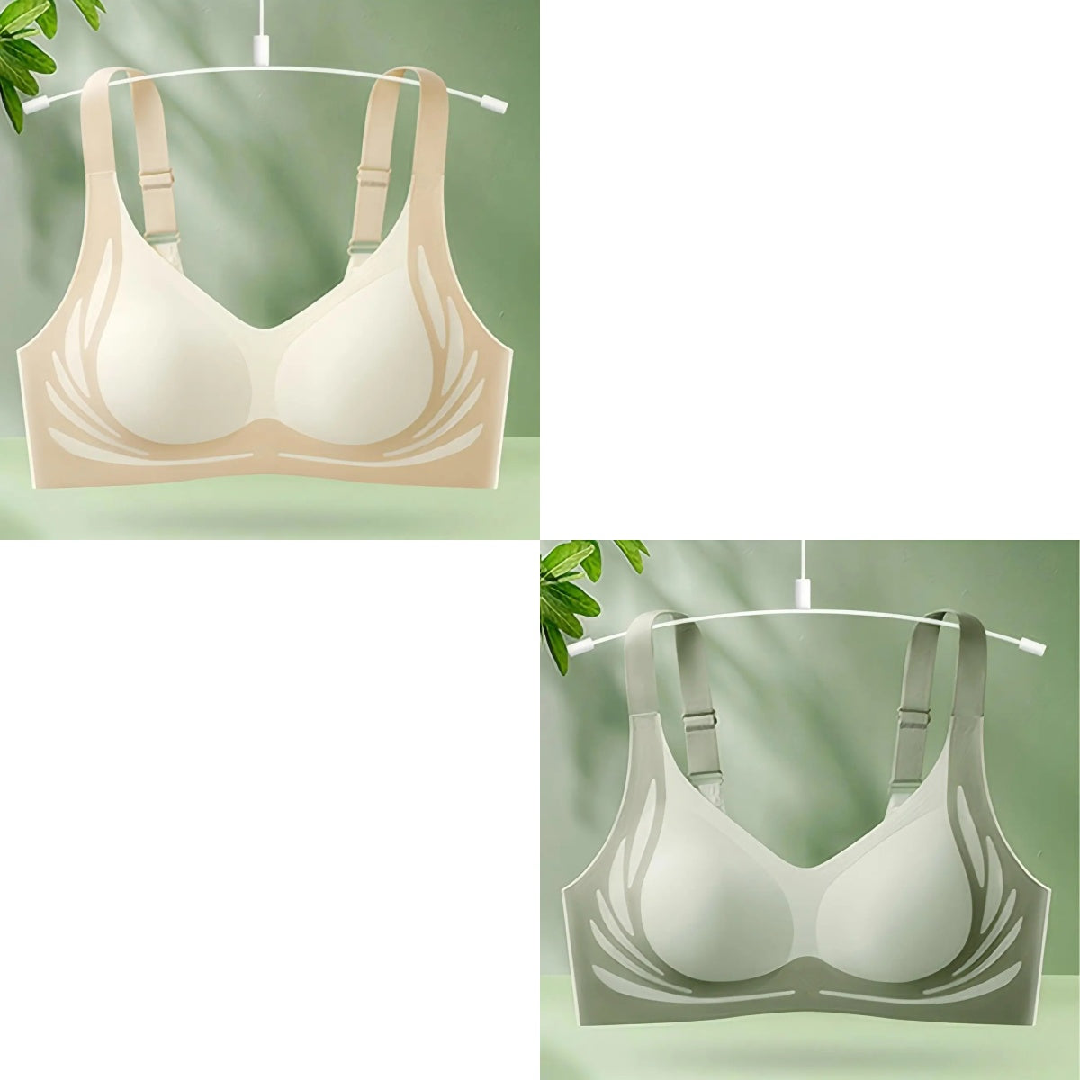 ✨🌻【2-balenie】Dámska jednodielna bezdrôtová podprsenka ❤️Veľmi pohodlná【40-85KG】