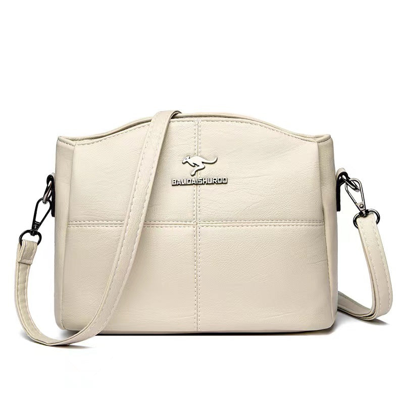 🔥【Cumpără 1, primești 1 gratuit】👜👜 Geantă de umăr din piele naturală, stil retro, lucrată manual, la modă și versatilă 3868994