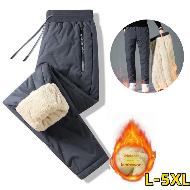 👖🔥【Kúpte 1 a získajte 1 zadarmo】【L-5XL】 Zimné pánske zimné jahňacie vlny na rok 2024 zahustené ležérne teplé tepláky 3862912