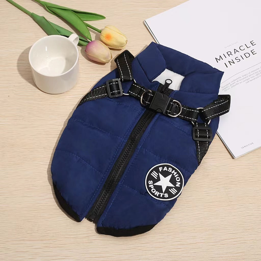 【50% sleva】Podzimní a zimní lyžařské oblečení pro domácí mazlíčky, nepromokavá a teplá bavlněná bunda pro psy