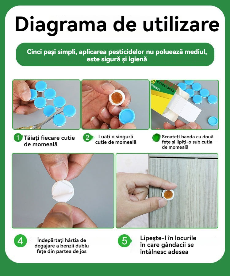 🔥【Cumpără 1, primești 1 gratuit】✨【Curățare rapidă】🔥Note autoadezive cu momeală pentru insecte