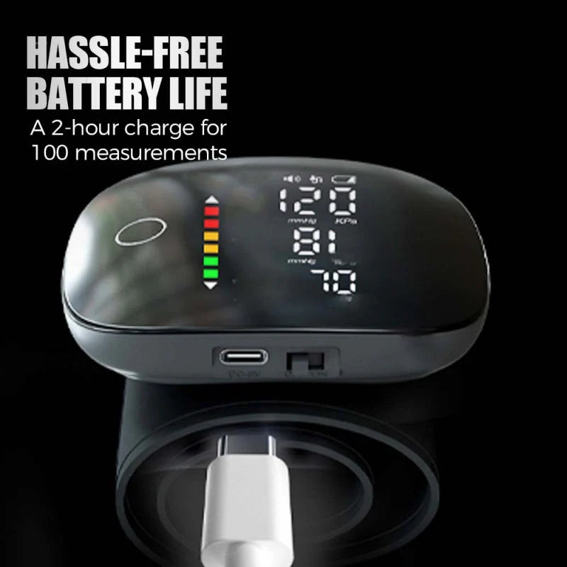 👴🩺📊Monitor de presión arterial de muñeca de grado médico, recargable con transmisión de voz precisa, dispositivo de medición de presión arterial en el hogar para personas mayores