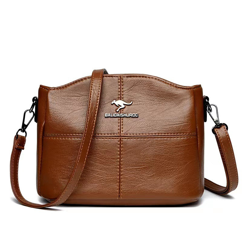 🔥【Cumpără 1, primești 1 gratuit】👜👜 Geantă de umăr din piele naturală, stil retro, lucrată manual, la modă și versatilă 3868994