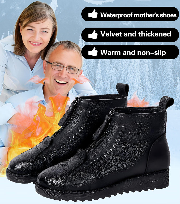 🔥【Zimná zľava 50%】🔥【35-42】Jesenné a zimné dámske čižmy s mäkkou podrážkou a zipsom, módne a pohodlné