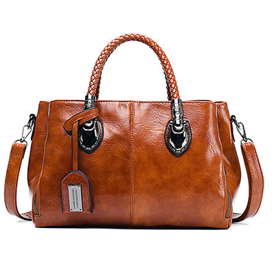 Bolso vintage de piel Boston para mujer, bolso de piel suave, se puede llevar en un hombro