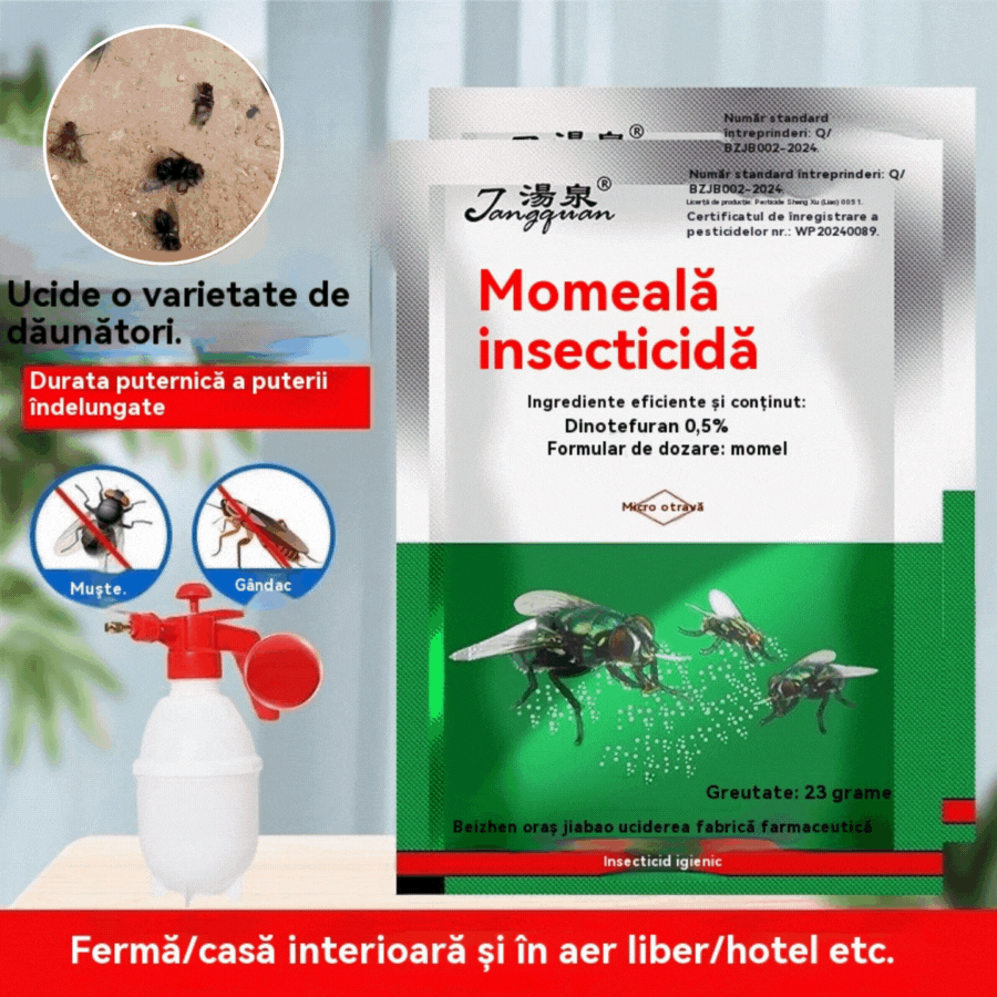 🦟【 10/15/20 pliculețe】❤️Special conceput pentru a ucide țânțarii și muștele din ferme, un pachet ucide puricii/lăcustele/gândacii de bucătărie/muștele/țânțarii!