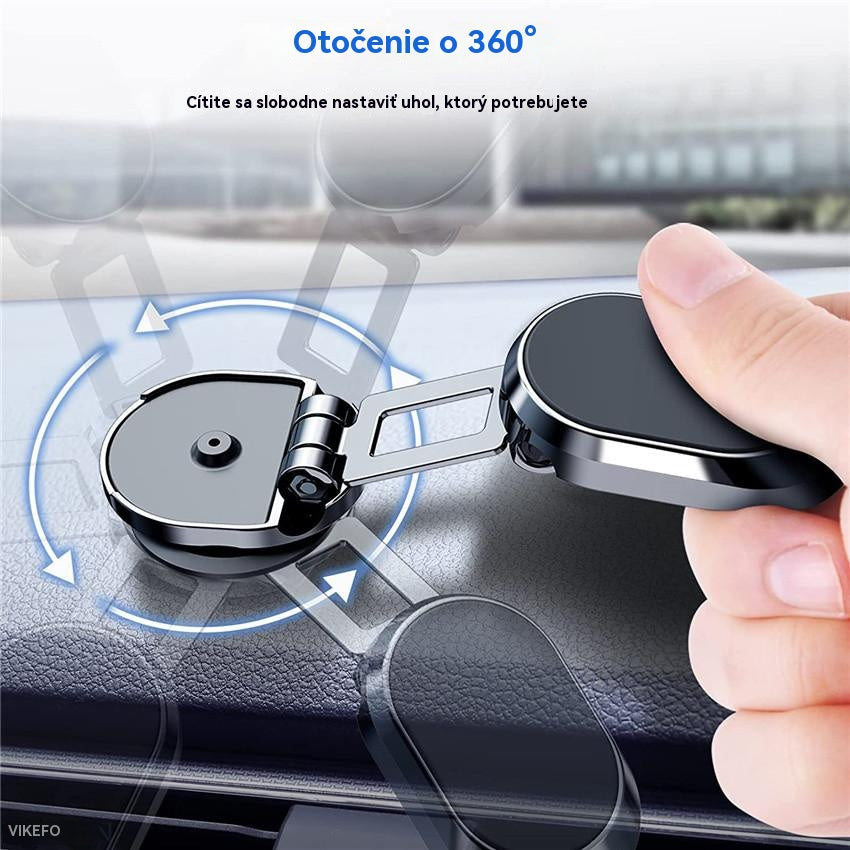 🚗🔥【Kúp 1 a získaj 1 zadarmo】360° otočný skladací magnetický držiak na telefón do auta