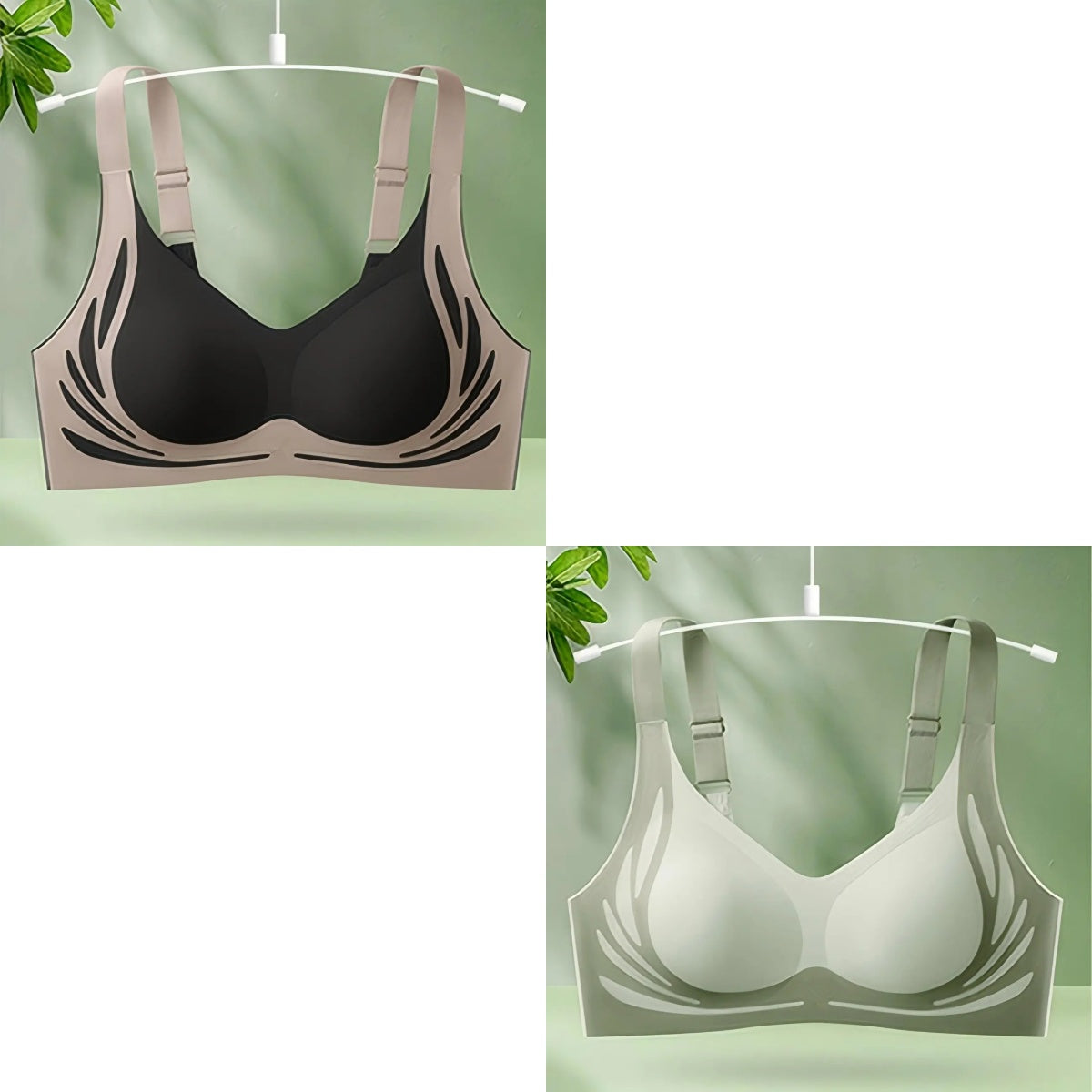 ✨🌻【2-balenie】Dámska jednodielna bezdrôtová podprsenka ❤️Veľmi pohodlná【40-85KG】