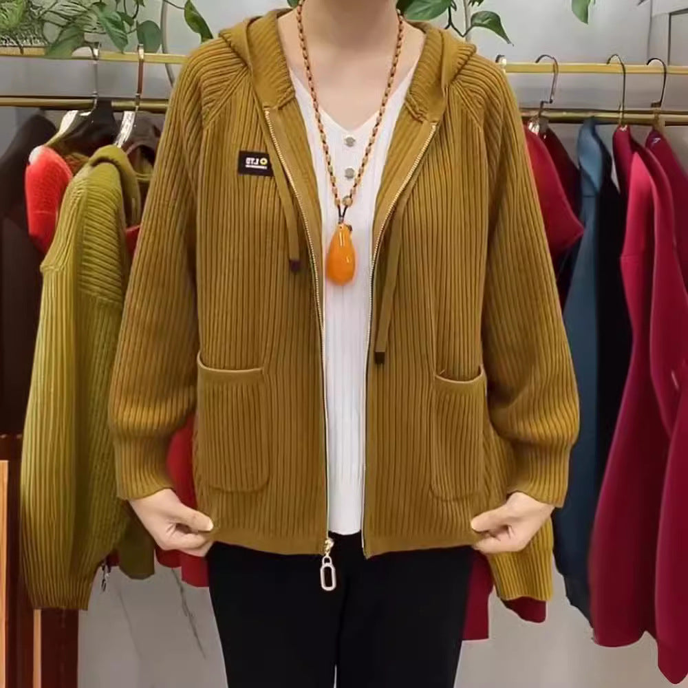 【🏆️Najpredávanejší produkt】💓💓 2024 nový štýl, zvislý pruhovaný zips s kapucňou z abecedy 3744709