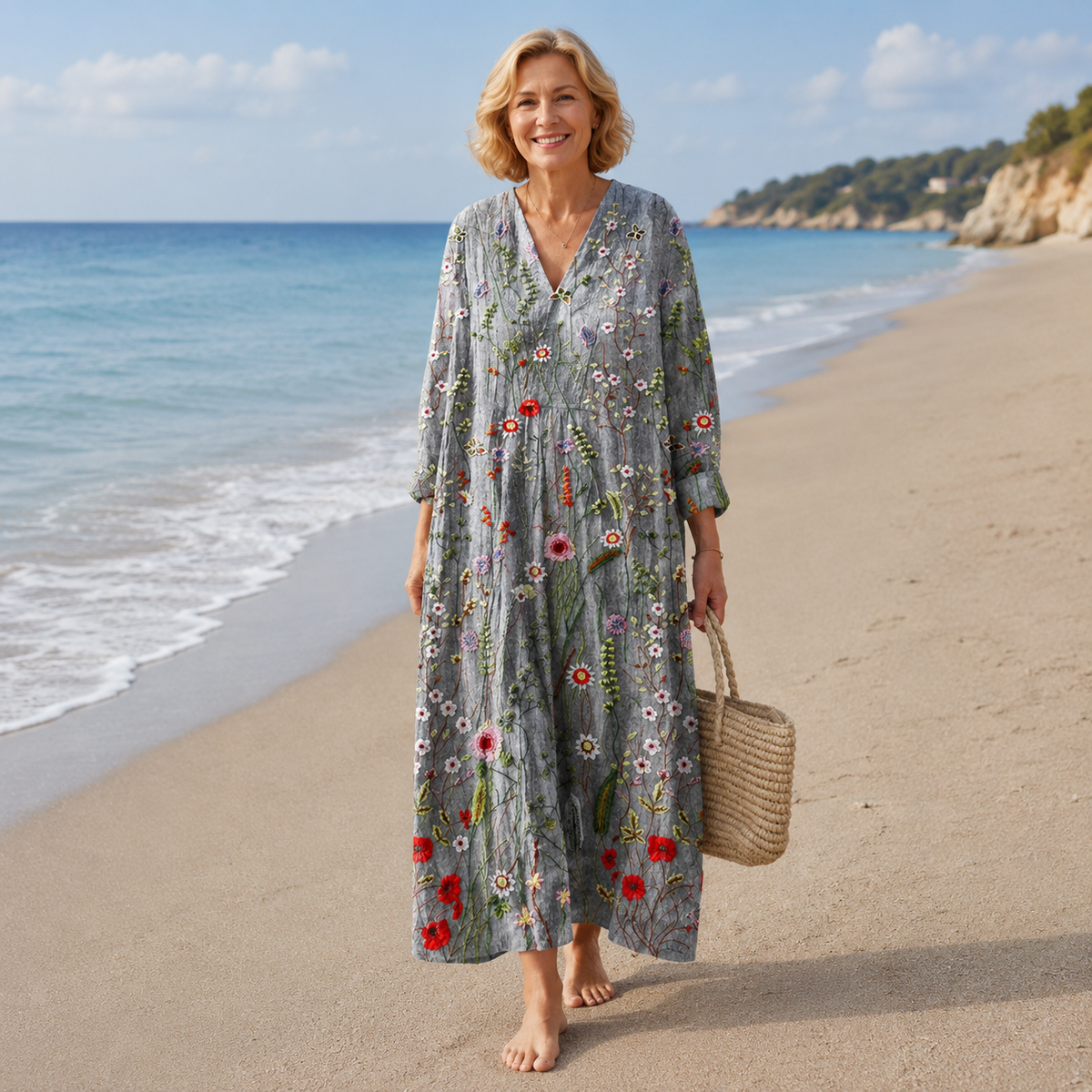 💎2026 Alta calidad💎【S-5XL】Vestido de algodón y lino para mujer, transpirable y suave, cómodo de llevar