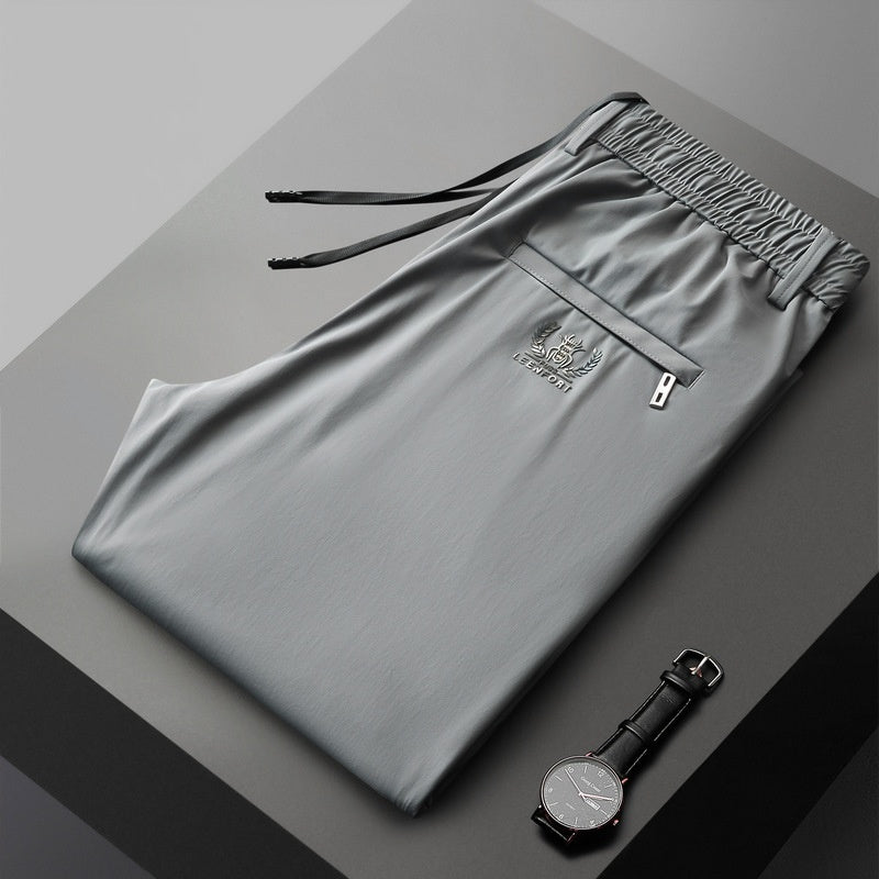 【40-115kg】🔥Nuevos pantalones elásticos de seda helada para primavera y verano 2025.
