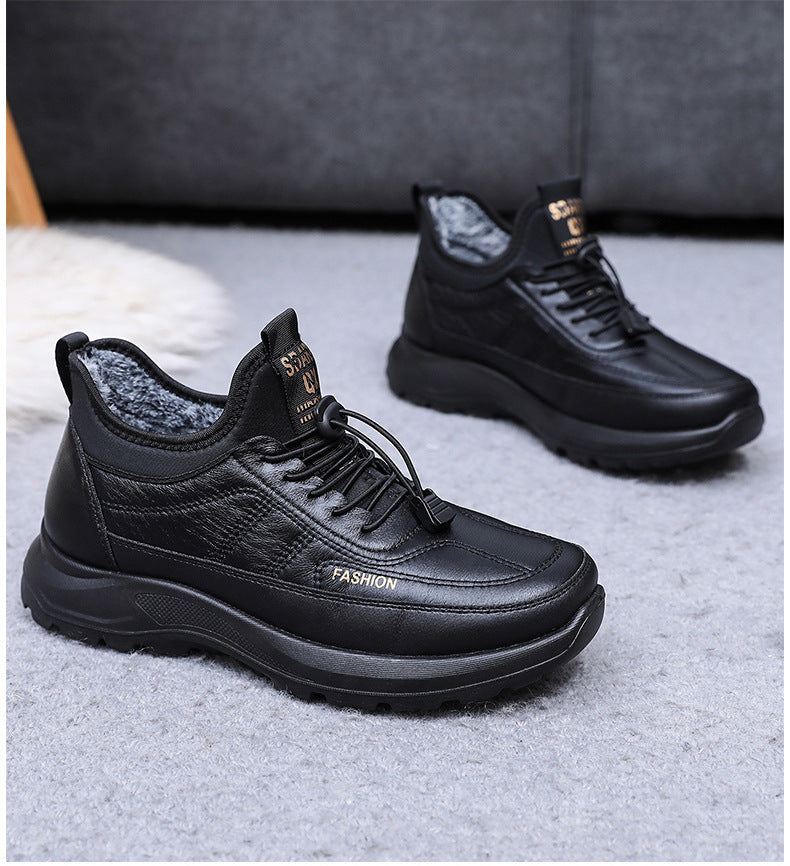 Pantofi sport călduroși și casual din catifea de bumbac, cu talpă groasă 3795386