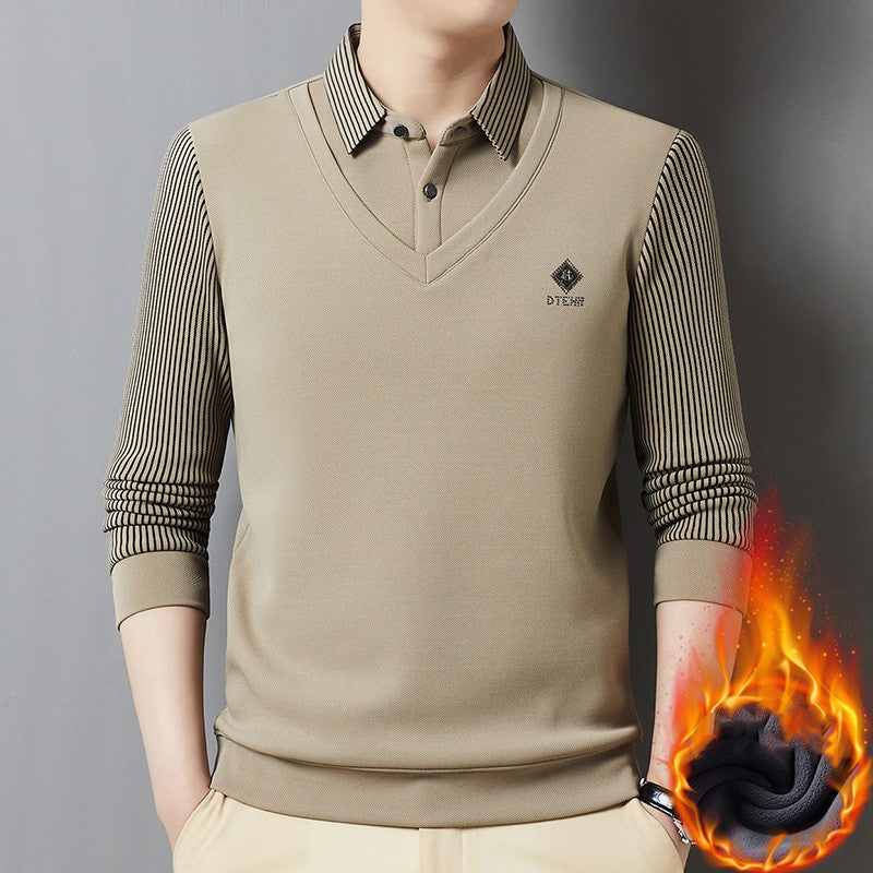 🔥【M-4XL】🔥Špičkový kašmírový dvojdielny pánsky termo top