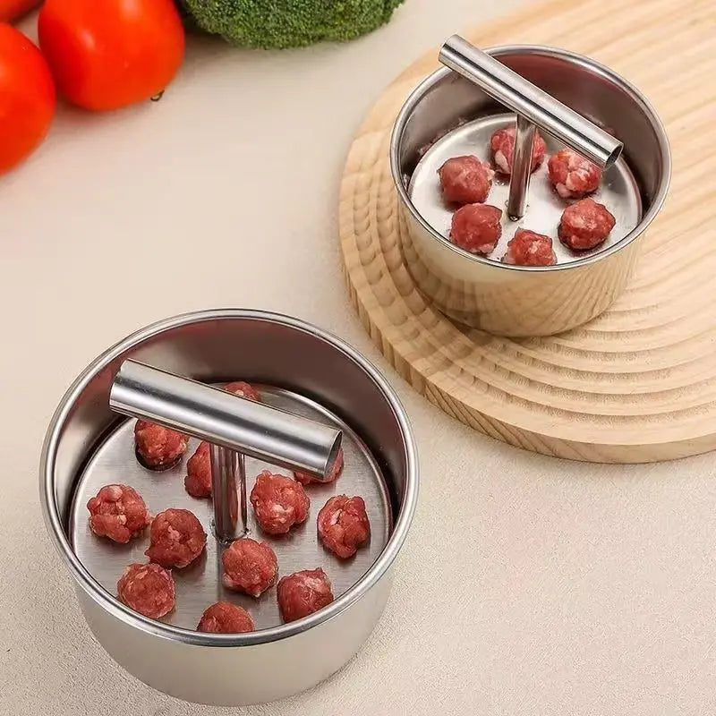【Oferta especial】Fabricador de albóndigas de acero inoxidable, ideal para albóndigas de carne y pescado🍖🐟