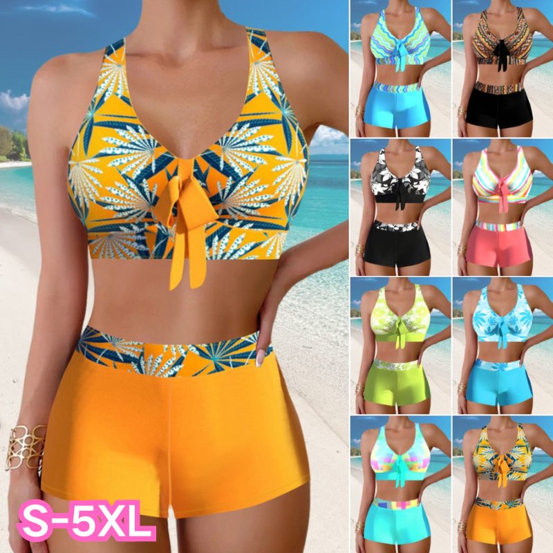 🎁👙【Kúp 1 a získaj 1 zadarmo】🌴Nový štýl plaviek s rozdelenou potlačou