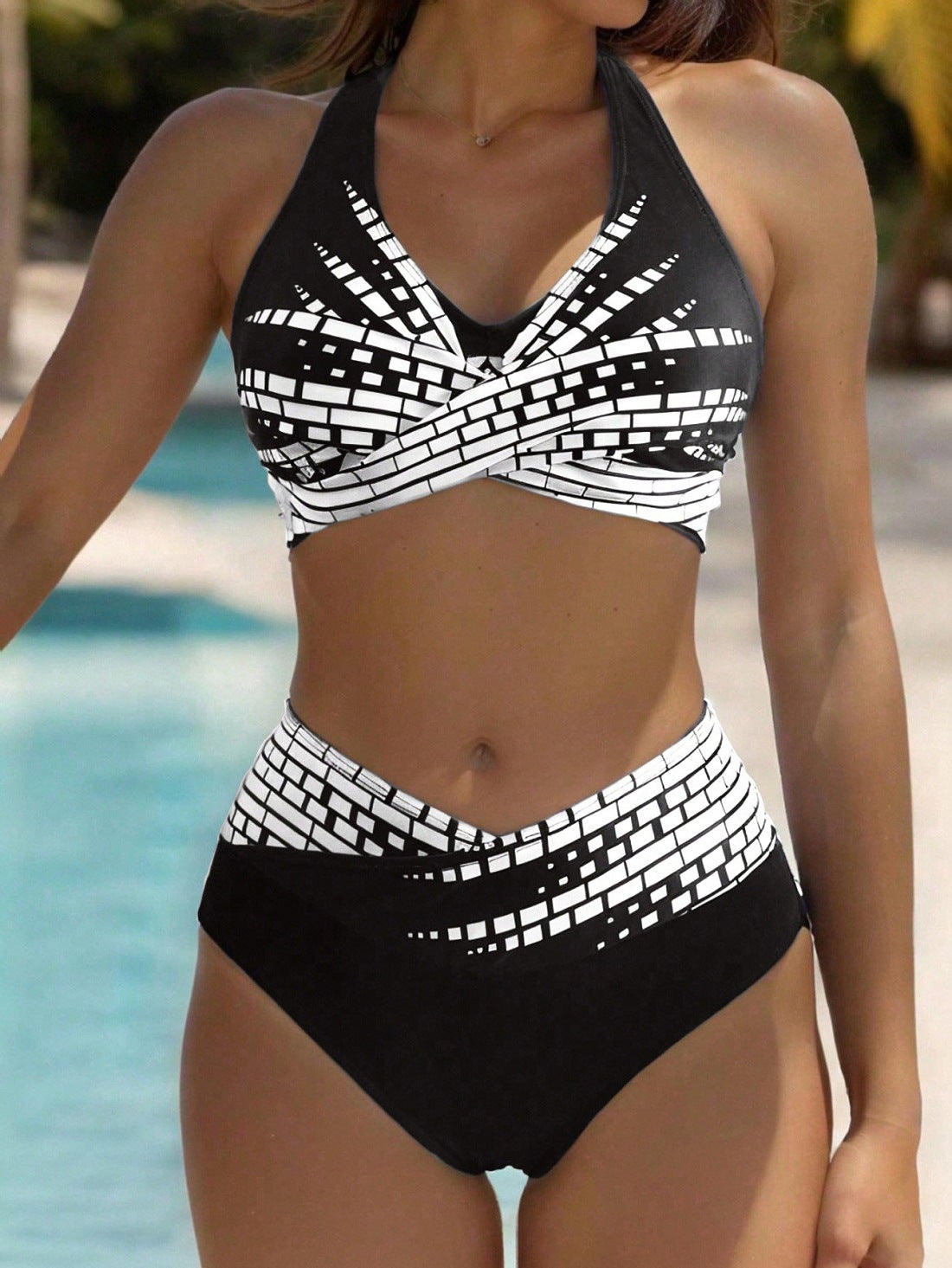 👙Zľava 50 % 💥【40-130kg】👉 Dvojdielne bikiny pre ženy vo väčších veľkostiach ✅ Vysoký pás ✅ Vysoká elasticita ✅Platba pri doručení