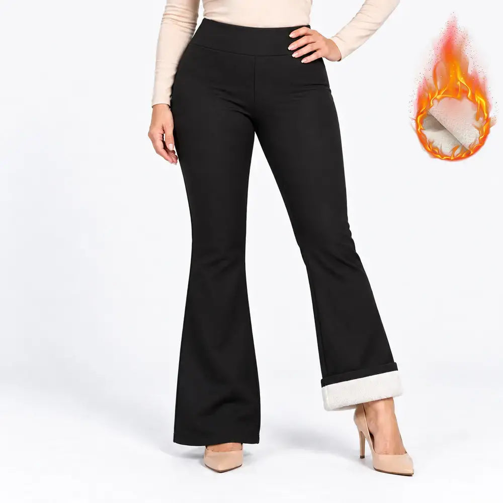 🔥 Tus pantalones de corte recto con forro de borreguillo: ¡calidez y estilo en una sola prenda!