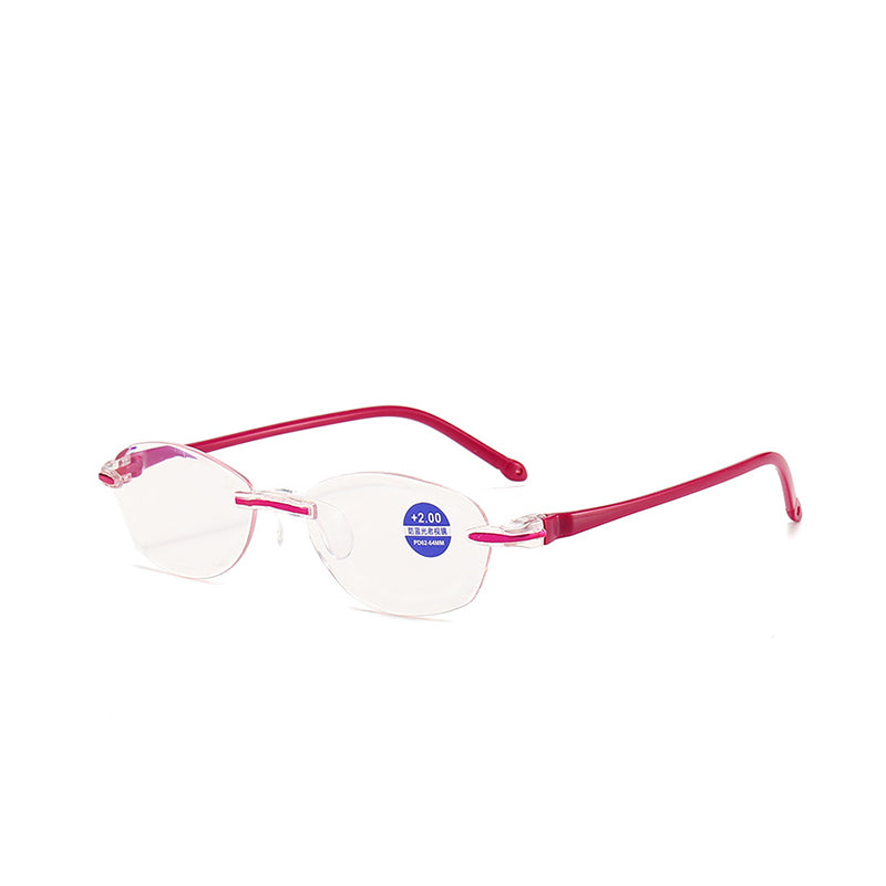 1 par por 26 € 🧐👓️ Elegantes gafas de lectura con filtro de luz azul; diseño sin montura para reducir la fatiga visual y prevenir la miopía; aptas tanto para hombres como para mujeres.