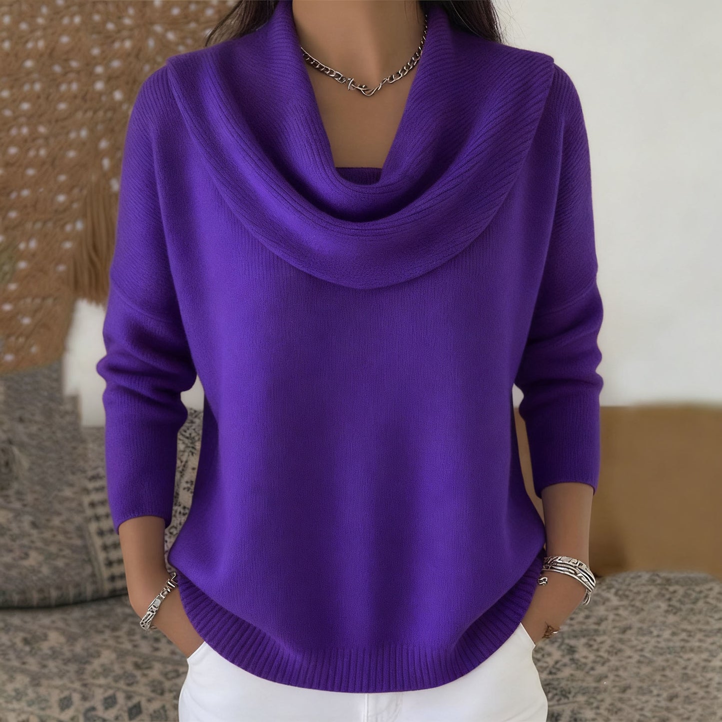 🔥【S-3XL】Nová sezóna jednobarevných svetrů · Měkké a teplé · 50% sleva + rychlé doručení 4164019