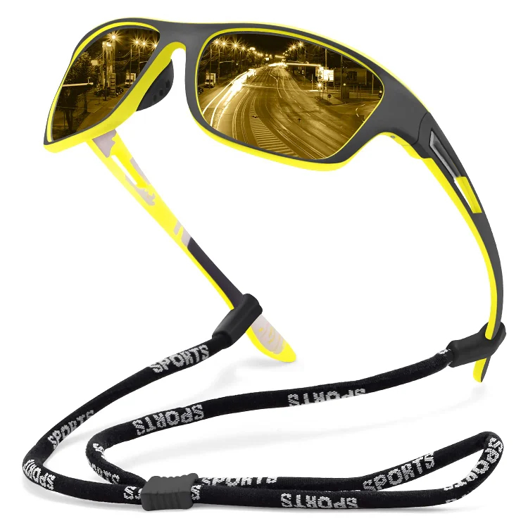 🚵♂️😎 【50% de descuento 🔥】🕶⚡ Gafas de sol deportivas polarizadas para hombre con lente de espejo real, modernas y a prueba de polvo, perfectas para ciclismo al aire libre