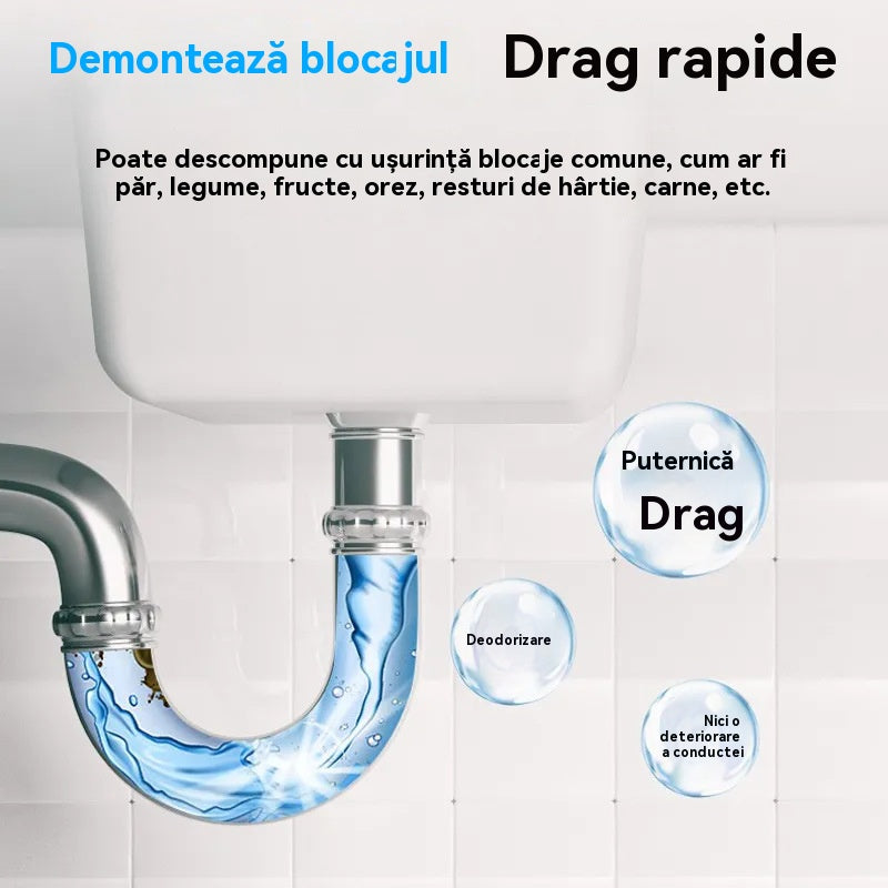 🌊💦【Cumpără 1, primești 1 gratuit】Agent de dragare a conductelor, agent de dragare a canalizării