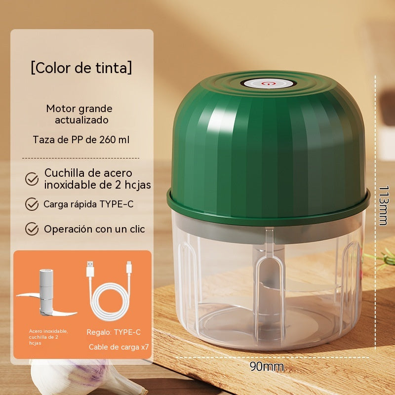 👍👍Mini Picadora Eléctrica de Alimentos Eficiente e Inalámbrica