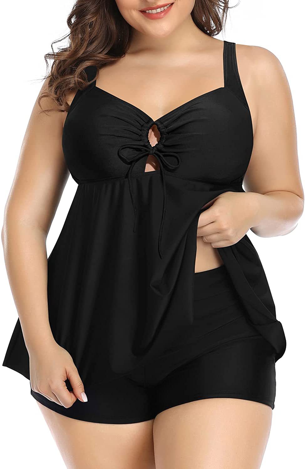 🌴👙【S-5XL】Nové letné plážové dámske plavky, dvojdielne plavky veľkej veľkosti (vrchný + spodný diel)