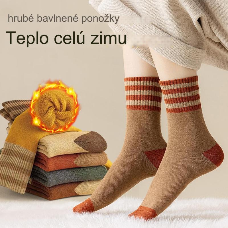 🔥🎁Silné bavlnené ponožky v zime, teplé a izolačné 3781808