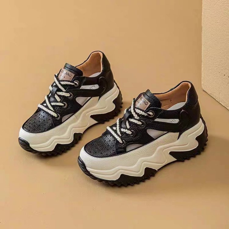 👞【35-40】2024 Nové športové sandále s vysokou dutou hrubou podrážkou 3688277