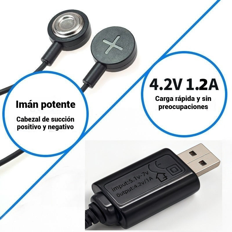 🏆【Compra 1, llévate 1 gratis】Cargador de batería magnético para energía eléctrica