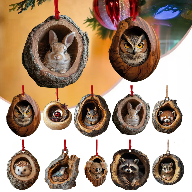 【10 kusov】🎄Dekorácia na vianočný stromček zvieratká. drobné zvieracie ozdoby 3830334
