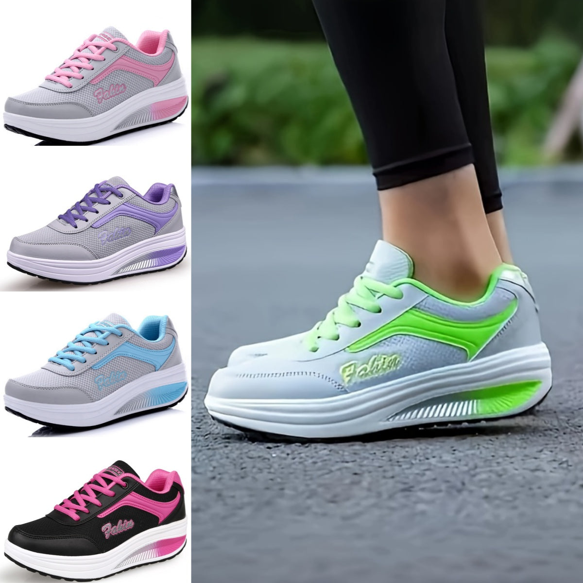 💗✨Časovo obmedzená ponuka 【35-43】 👟Dámska módna priedušná ležérna športová obuv, pohodlná a mäkká, vhodná na chôdzu