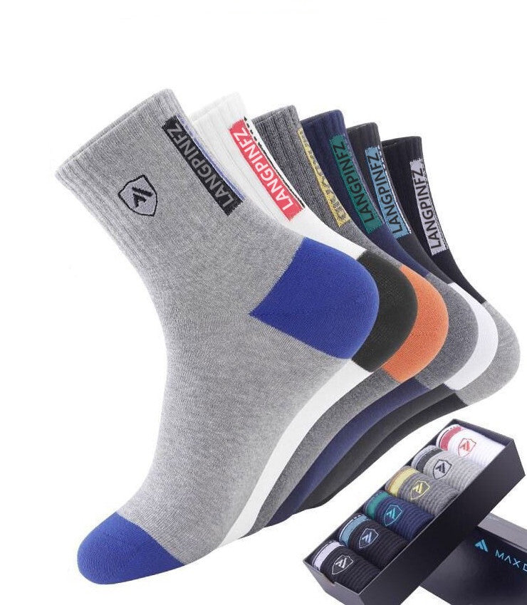 😍🧦【Kúpte 5 a získate 5 zadarmo】2024 nových pánskych bavlnených dezodorantových ponožiek absorbujúcich pot