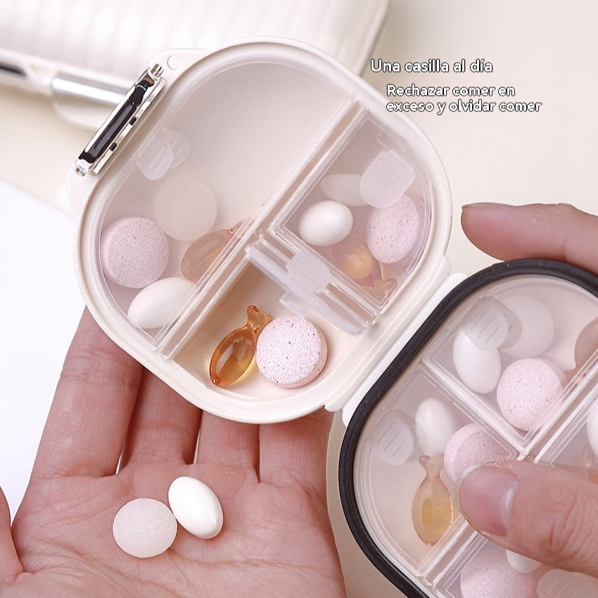 🔥【Compra 1 y llévate 1 gratis】🎁Caja de almacenamiento multifuncional a prueba de humedad de 7 rejillas, portátil, caja de medicamentos, caja de joyería