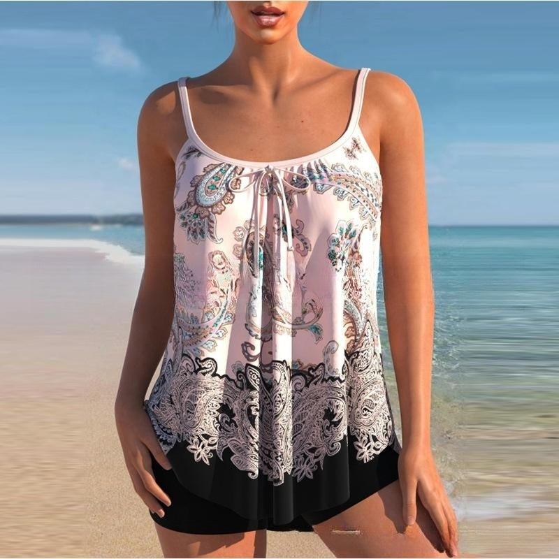 🌈🌴✨ 2024 Nové dvojdielne bikiny Plus Size s potlačou 3695546