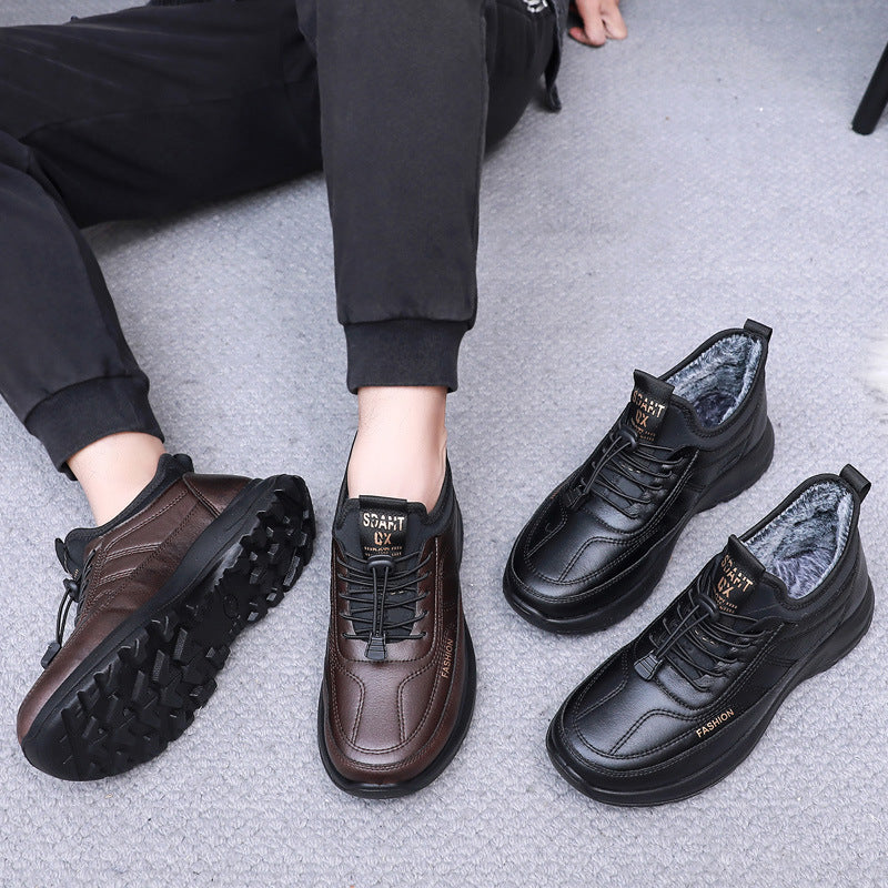 Pantofi sport călduroși și casual din catifea de bumbac, cu talpă groasă 3795386
