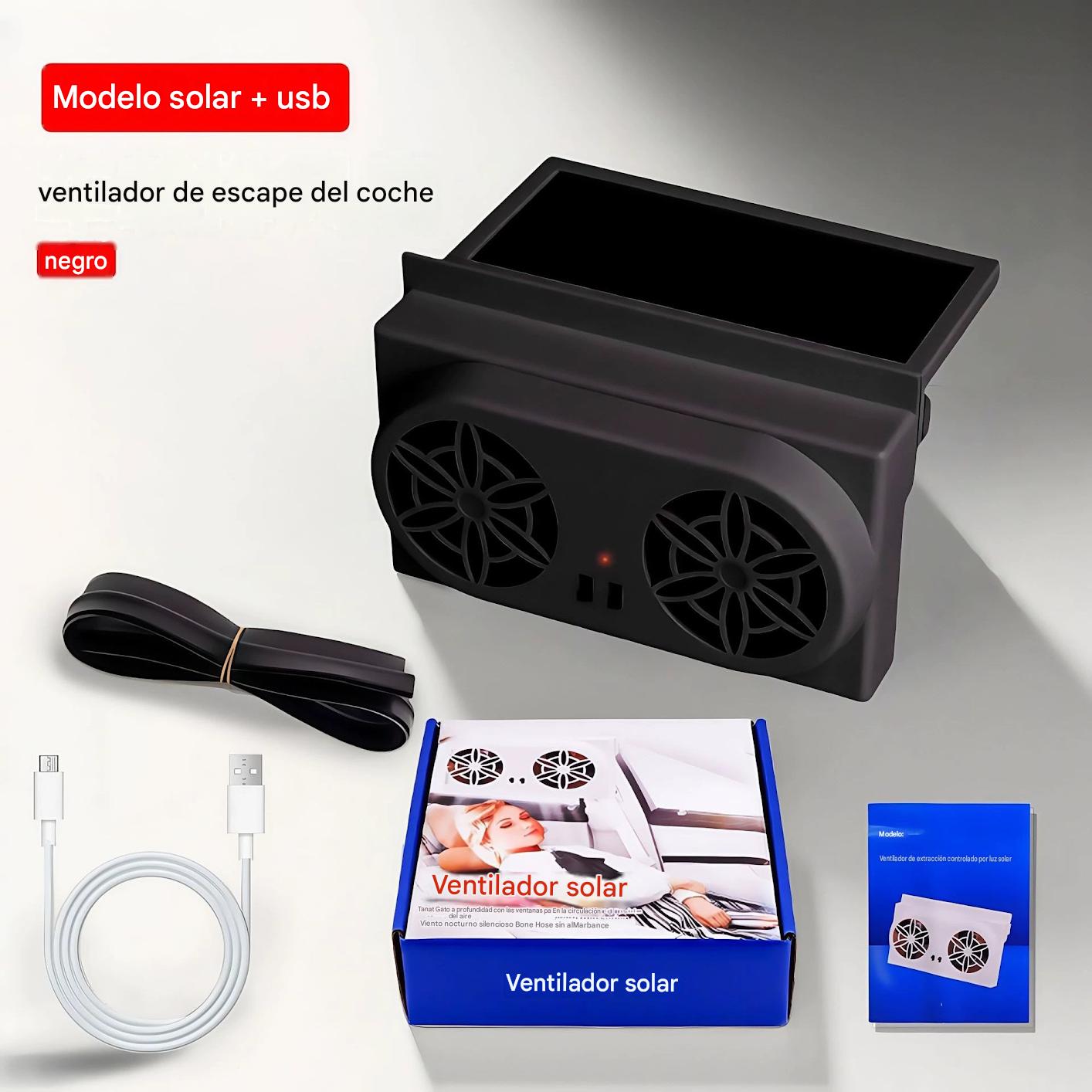 50%OFF🌀Ventilador para coche alimentado por energía solar