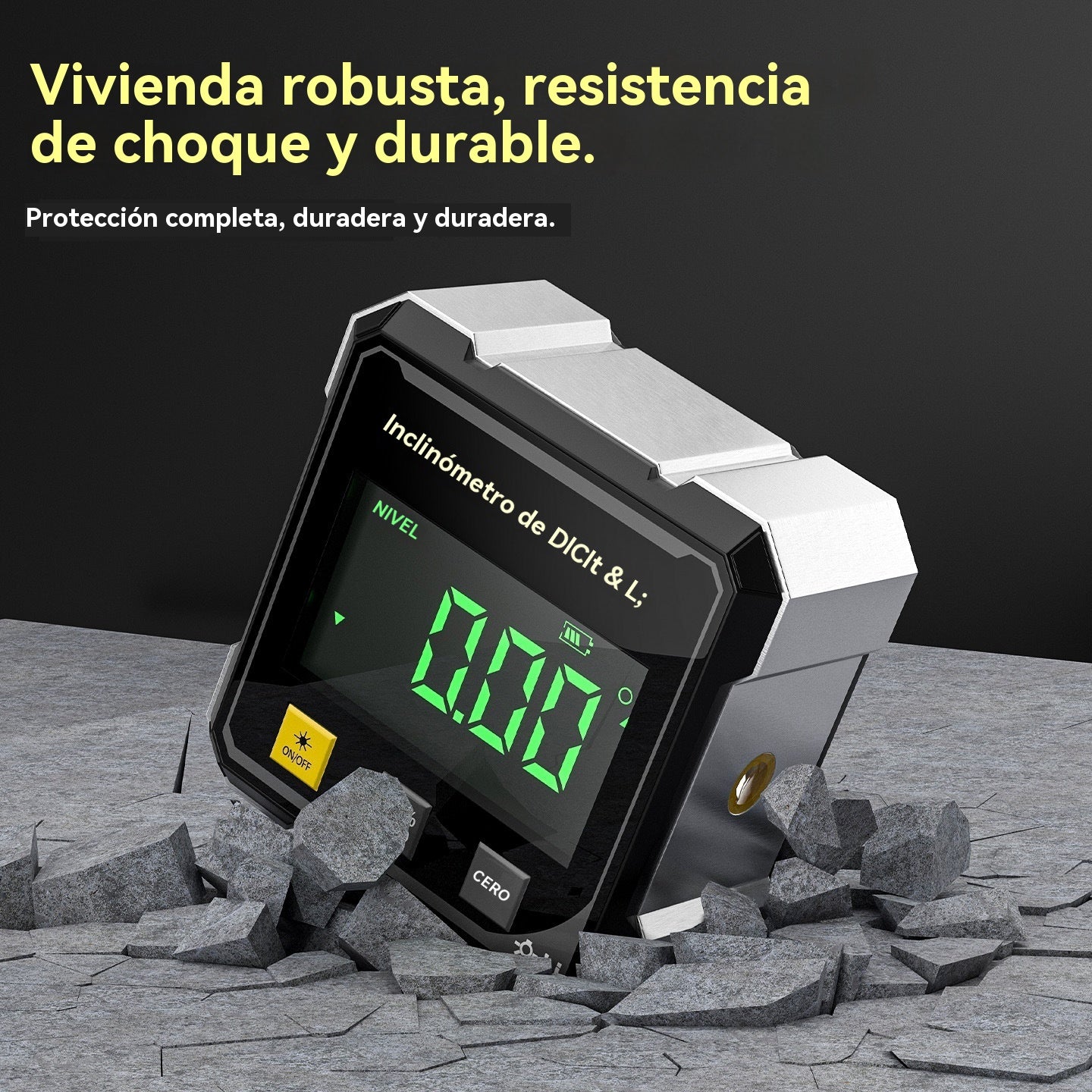 Nivel láser de dos caras y succión magnética de cuatro lados