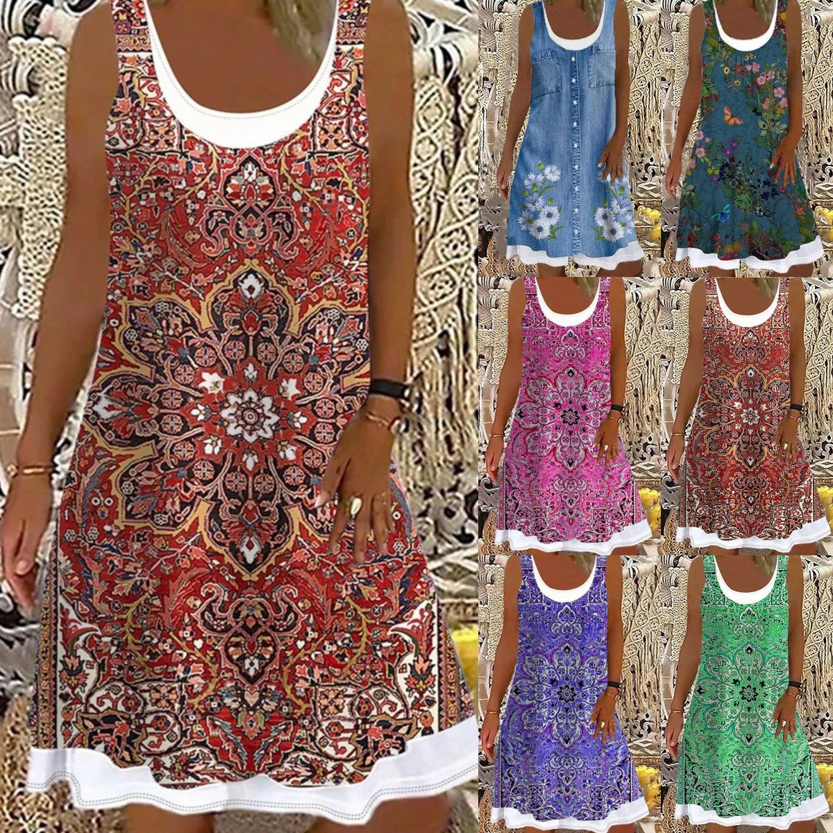 👗💖 【S-5XL】 2024 šaty nadmernej veľkosti
