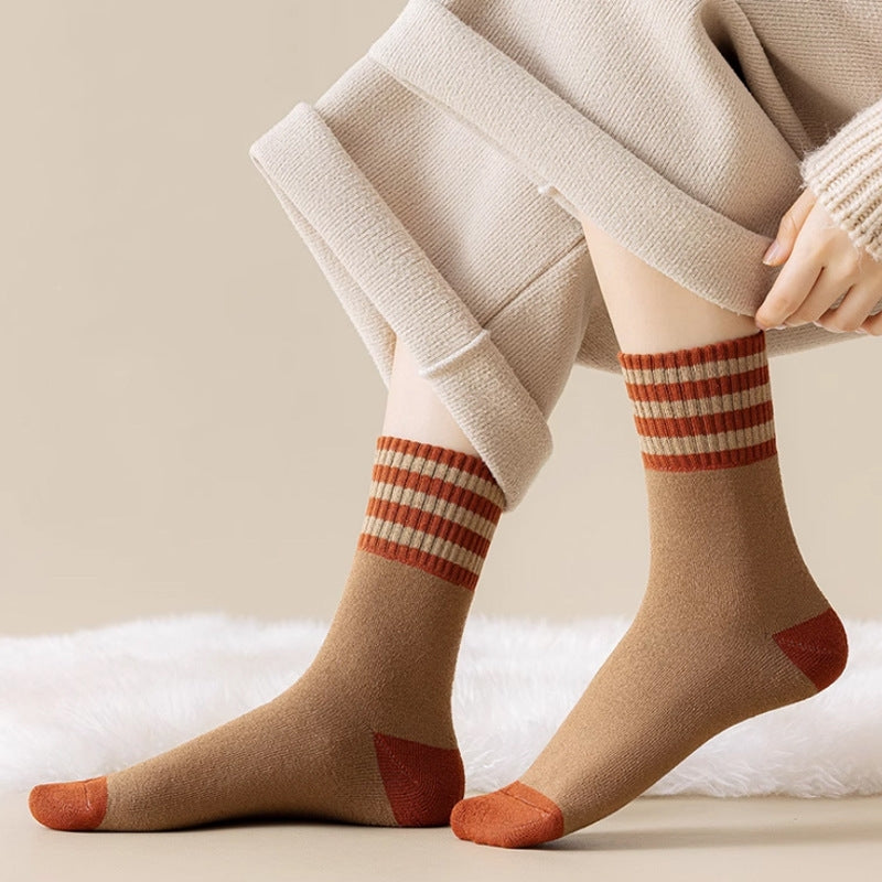 【🔥10 párů】🎁Tlusté zimní bavlněné ponožky, které vás udrží v teple