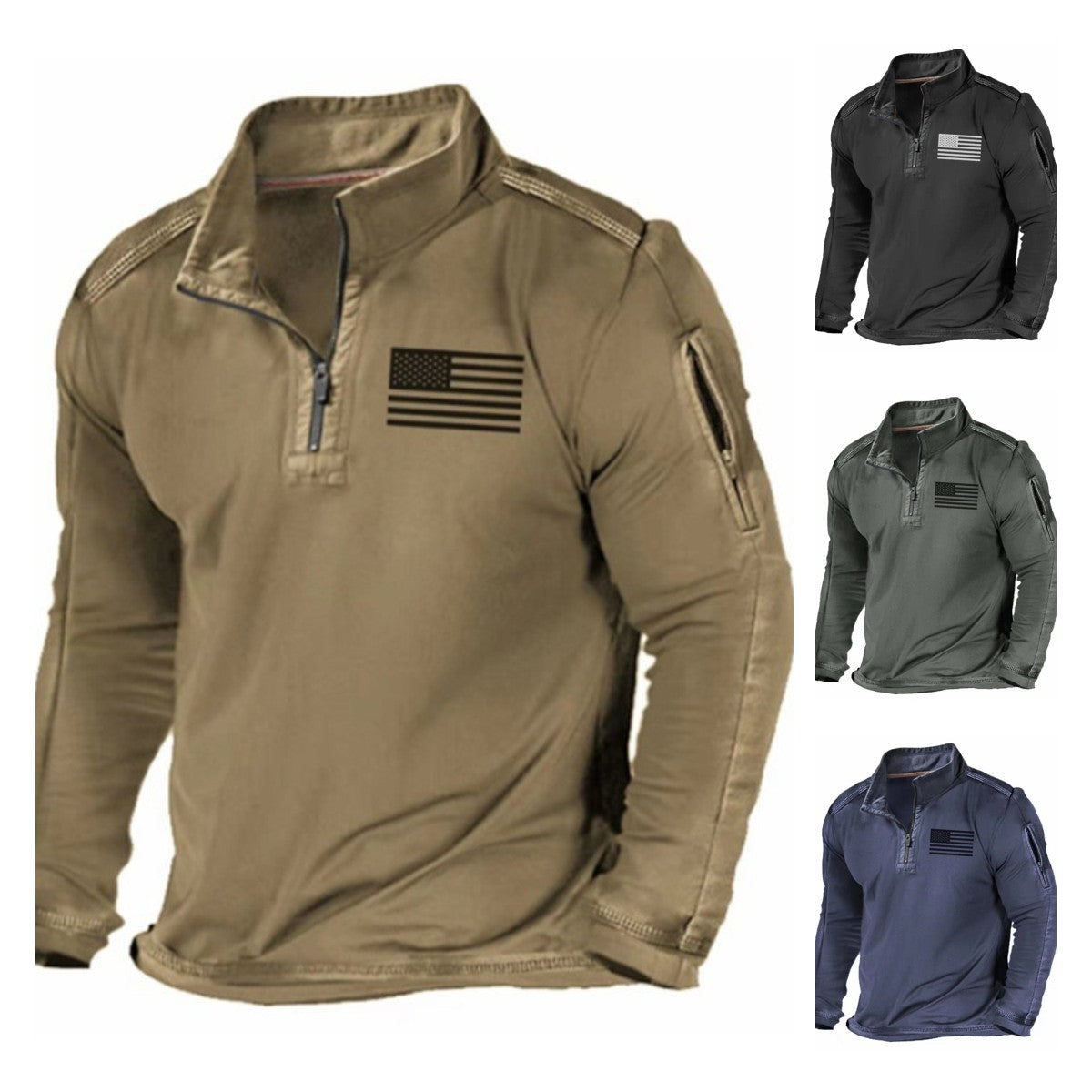 【S-4XL】👍Pánske outdoorové ležérne mikiny 3787116