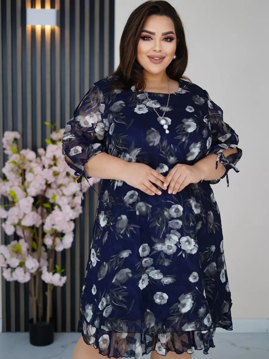 【🥻 Stil nou de primăvară】🤩【S-5XL】Rochie elegantă din șifon 3910889