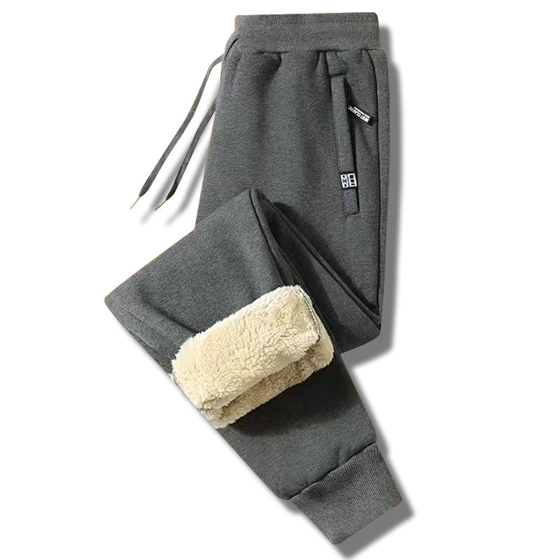 👖Zimné pánske ležérne teplé tepláky zo zahustenej jahňacej vlny 3823414