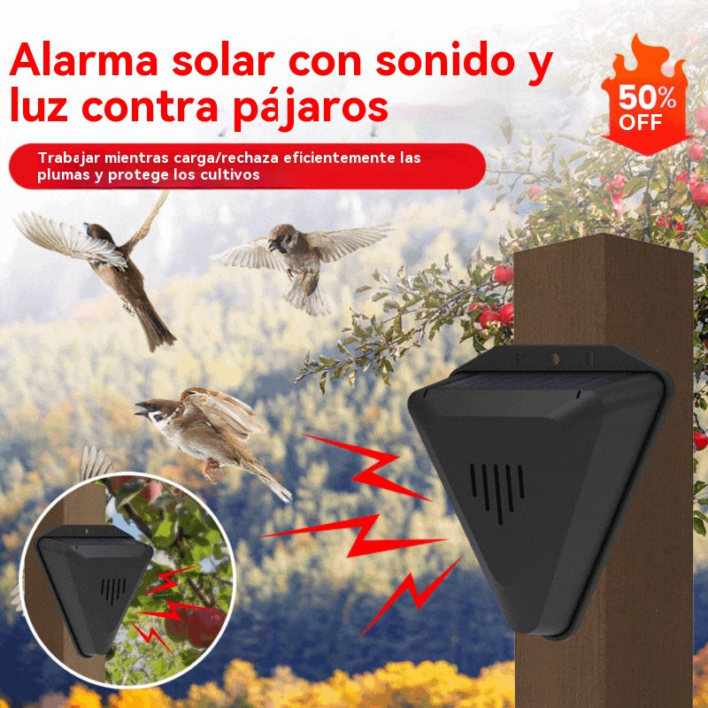 【💥Compra 1, llévate 1 gratis】📣Repelente solar universal de pájaros con alarma sonora y luminosa para huertos, estanques y arrozales